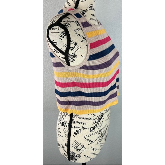 Aritzia Golden by TNA Sleeveless Linen Tank Crop Top, size Small - Picture 3 of 8